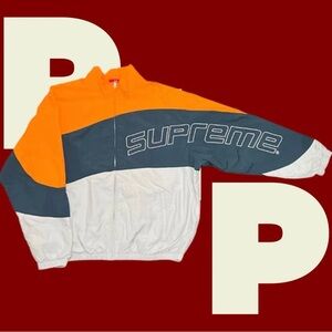 Supreme Orange and Gray Jacket